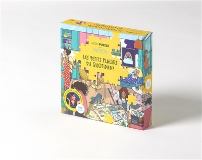 Mon Puzzle avec Mathou - Les Petits Plaisirs du quotidien (Coffret)