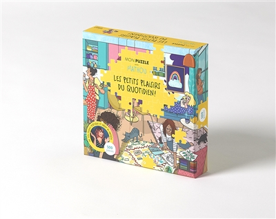 Mon Puzzle avec Mathou - Les Petits Plaisirs du quotidien (Coffret)