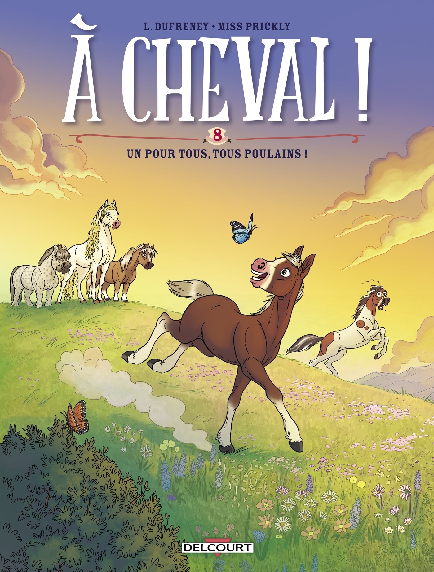 À cheval ! Tome 8 - Un pour tous, tous poulains ! (BD)