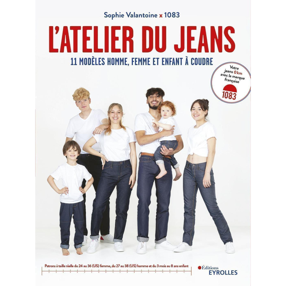 L'atelier du jeans - 11 modèles homme, femme et enfant à coudre (Broché)