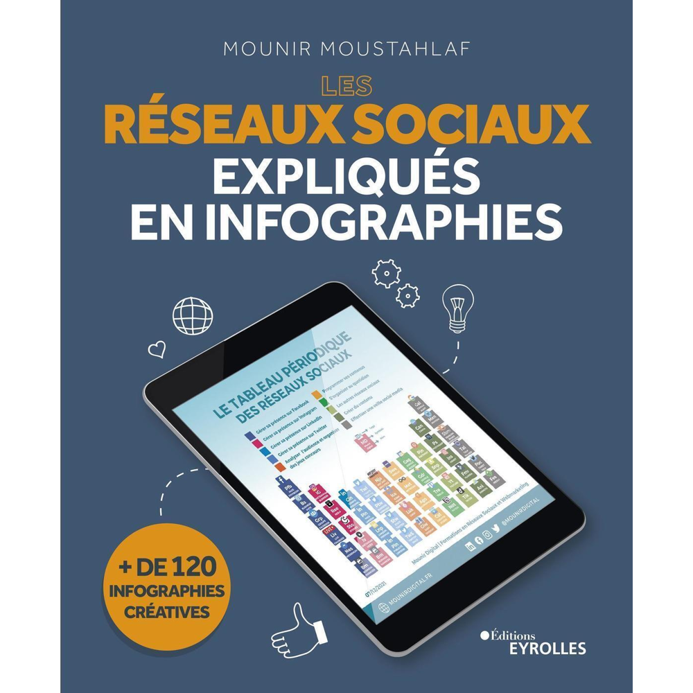 Les réseaux sociaux expliqués en infographies - + de 120 infographies créatives (Broché)