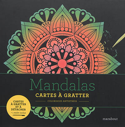 Livre à gratter - Mandalas (Cartonné)