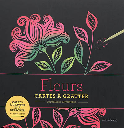 Livre à gratter Fleurs (Cartonné)