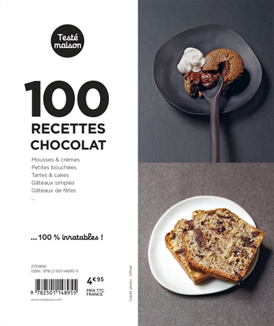 Les petits Marabout : 100 recettes chocolat (Broché)
