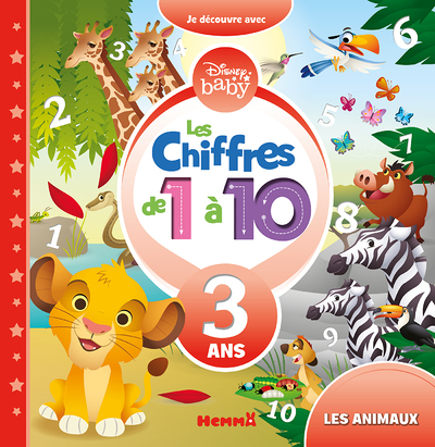 Les chiffres de 1 à 10 - 3 ans - Les animaux (Cartonné)