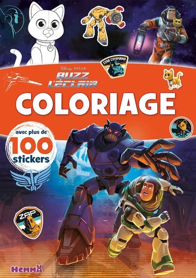 Disney Pixar Buzz l'Eclair - Coloriage avec plus de 100 stickers (Broché)