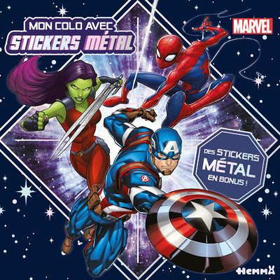 Marvel - Mon colo avec stickers métal - Des stickers métal en bonus ! (Broché)