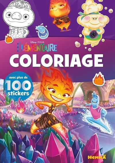 Disney Pixar Elémentaire - Coloriage avec plus de 100 stickers (Broché)