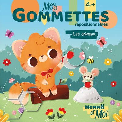 Hemma et Moi - Mes gommettes - Les animaux - repositionnables (Broché)