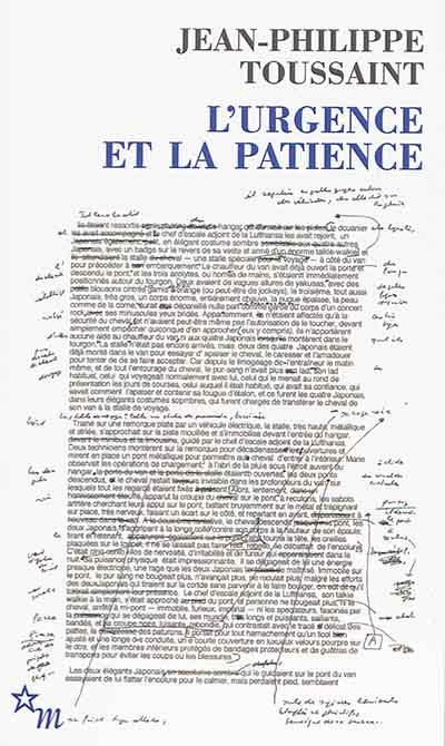 L'urgence et la patience (Grand format)