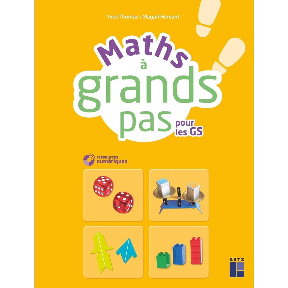 Maths à grand pas pour les GS + CD ROM + téléchargement NE (Broché)