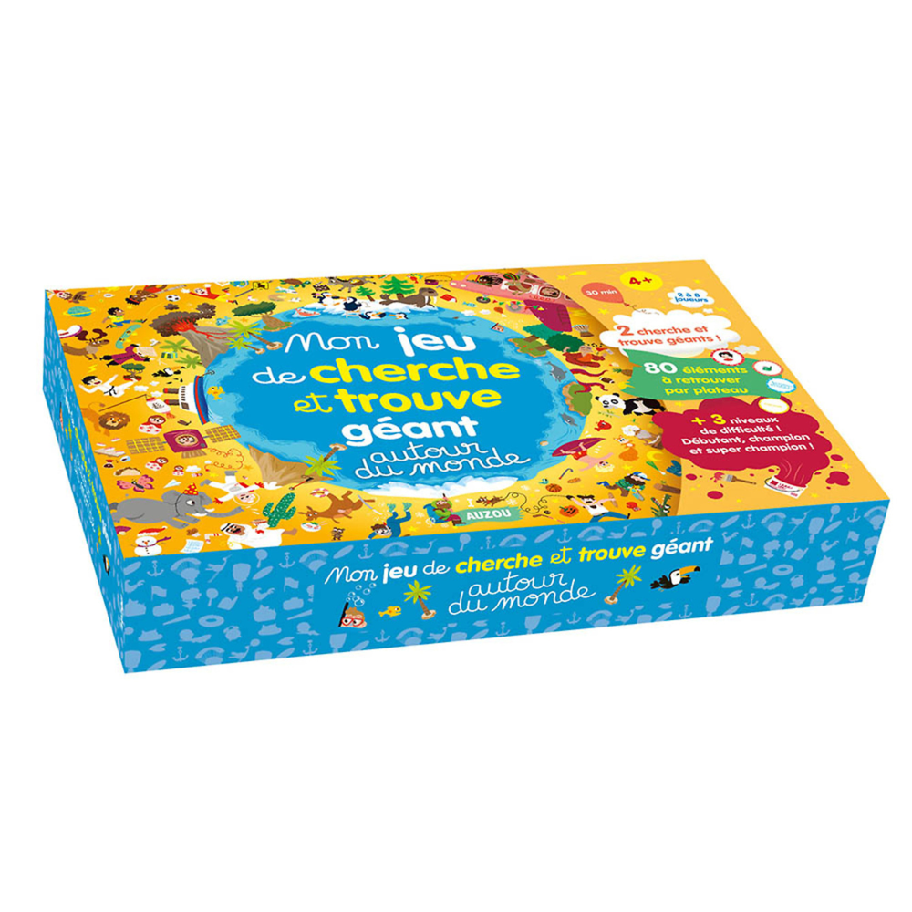 Mon jeu de cherche et trouve géant - autour du monde (Coffret)
