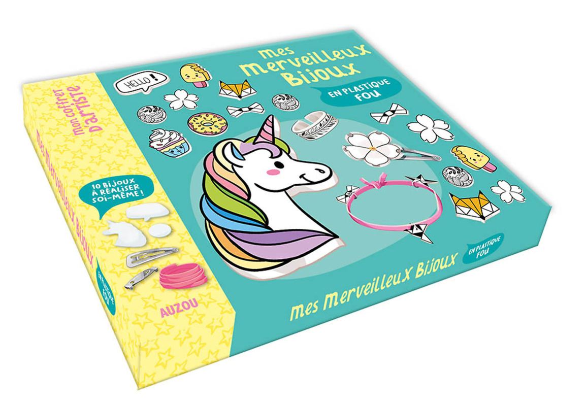 MON COFFRET D'ARTISTE - MES MERVEILLEUX BIJOUX EN PLASTIQUE FOU (Coffret)