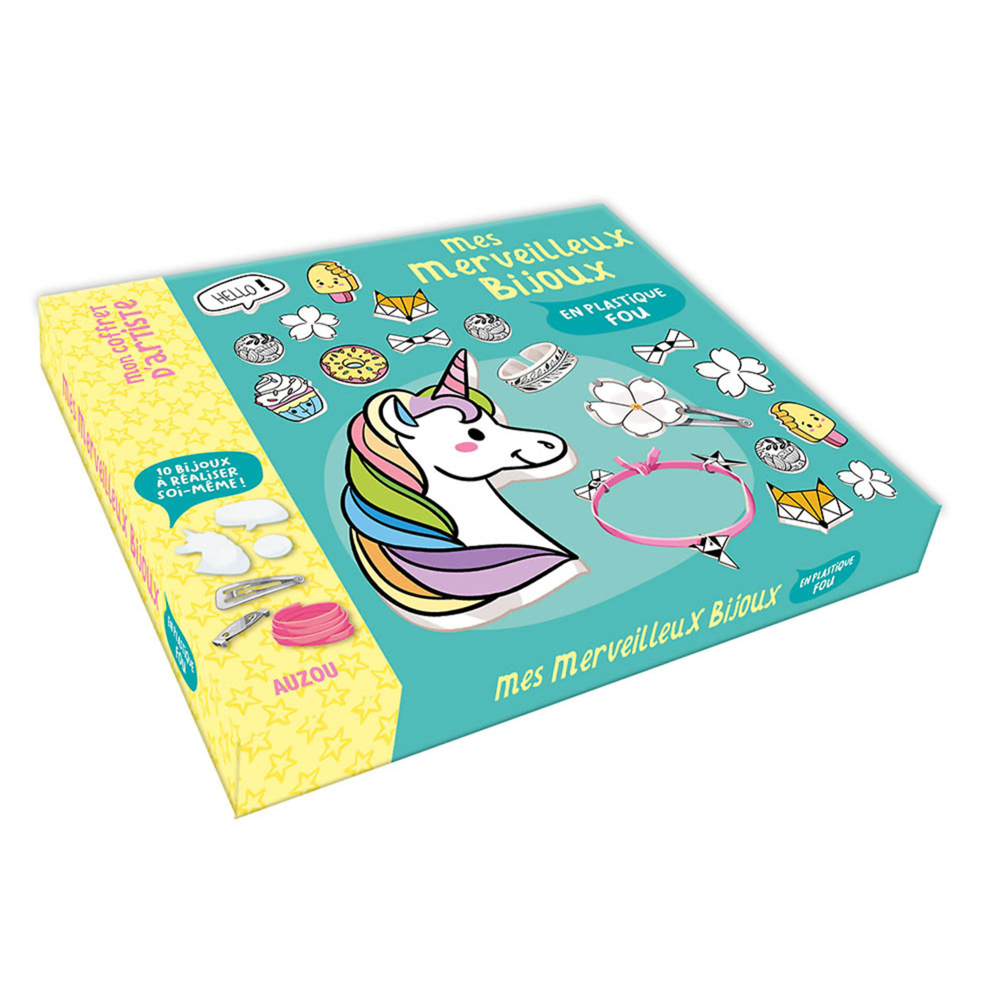 MON COFFRET D'ARTISTE - MES MERVEILLEUX BIJOUX EN PLASTIQUE FOU (Coffret)