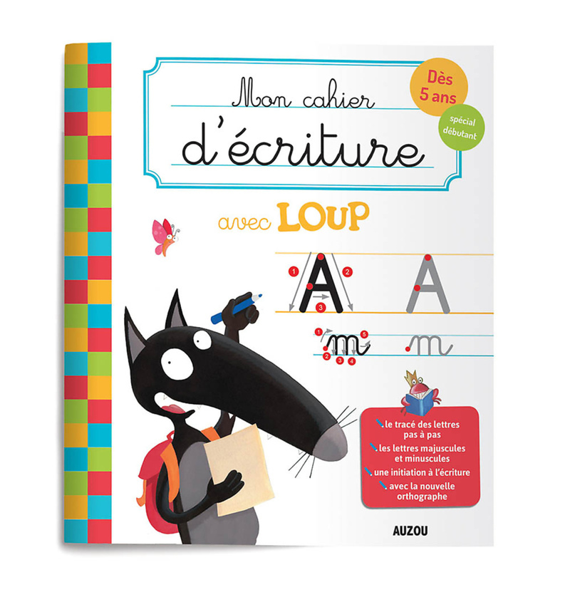 MON CAHIER D'ÉCRITURE AVEC LOUP (Broché)