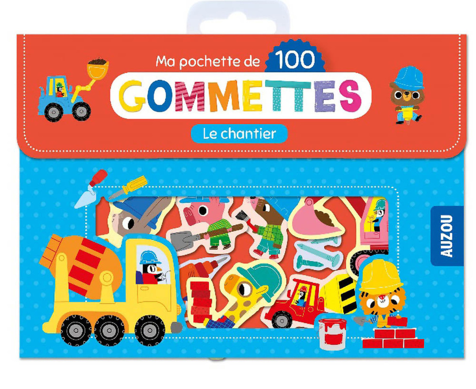 MA POCHETTE DE 100 GOMMETTES - LE CHANTIER (Jeunesse)