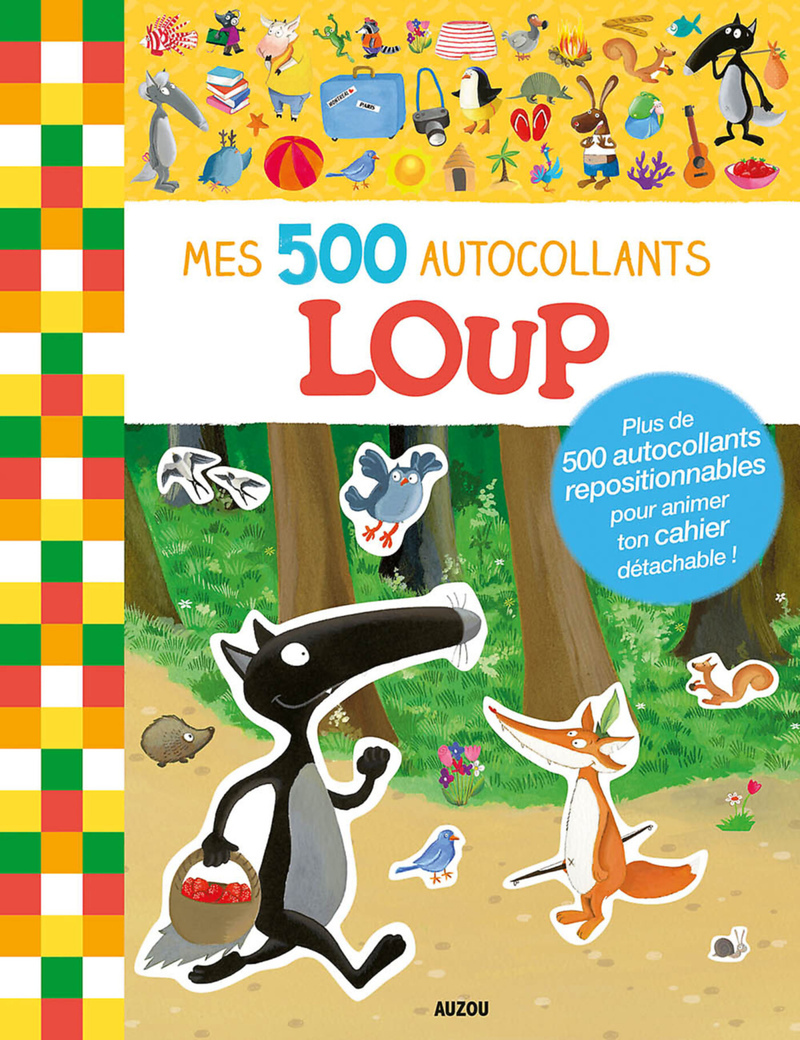 MES 500 AUTOCOLLANTS - LOUP (Jeunesse)