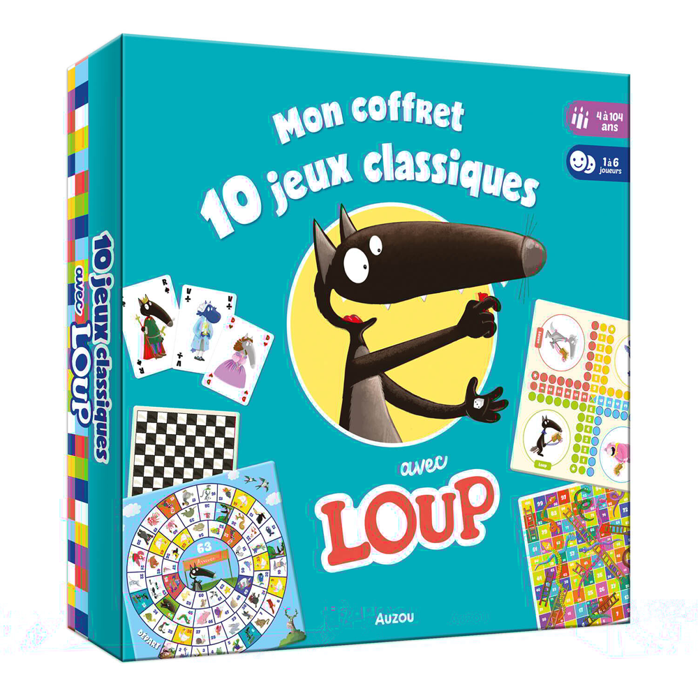 Mon coffret 10 jeux classiques avec Loup (Coffret)