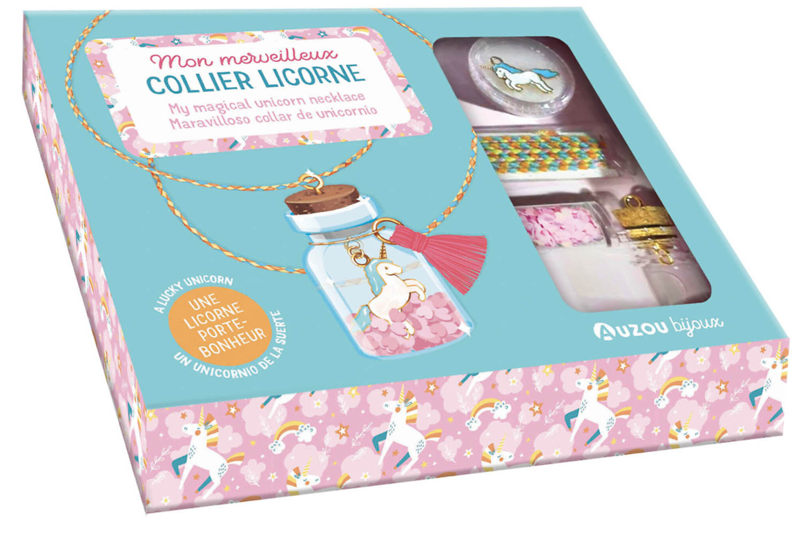 Mon merveilleux collier licorne : une licorne porte-bonheur (Coffret)