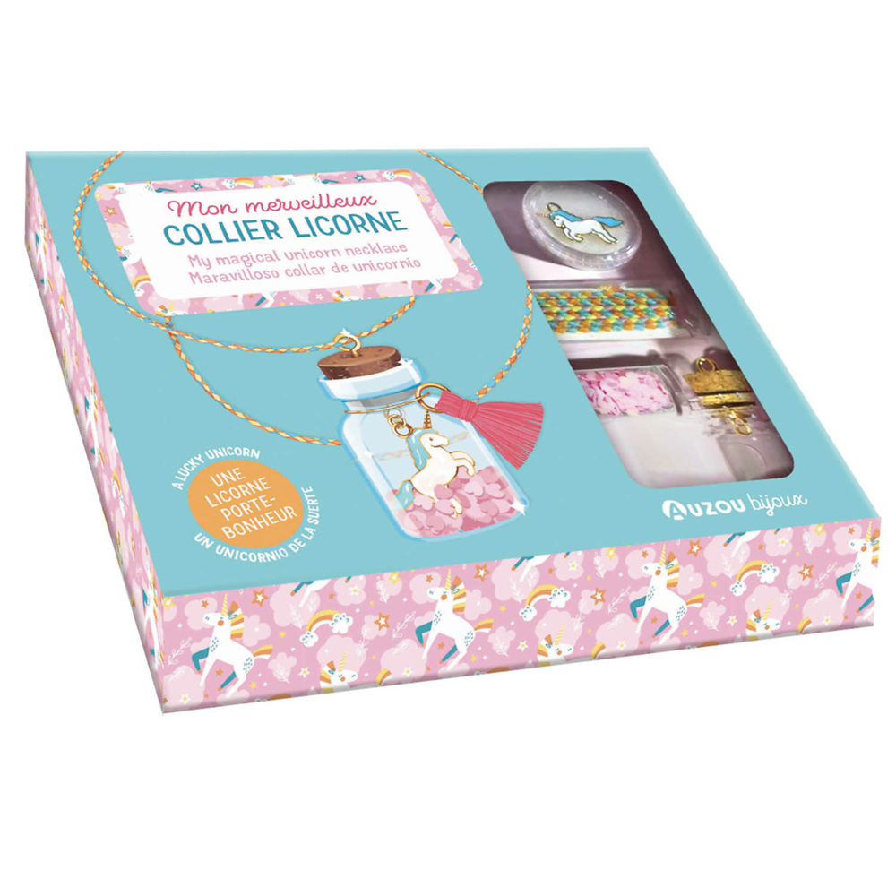Mon merveilleux collier licorne : une licorne porte-bonheur (Coffret)