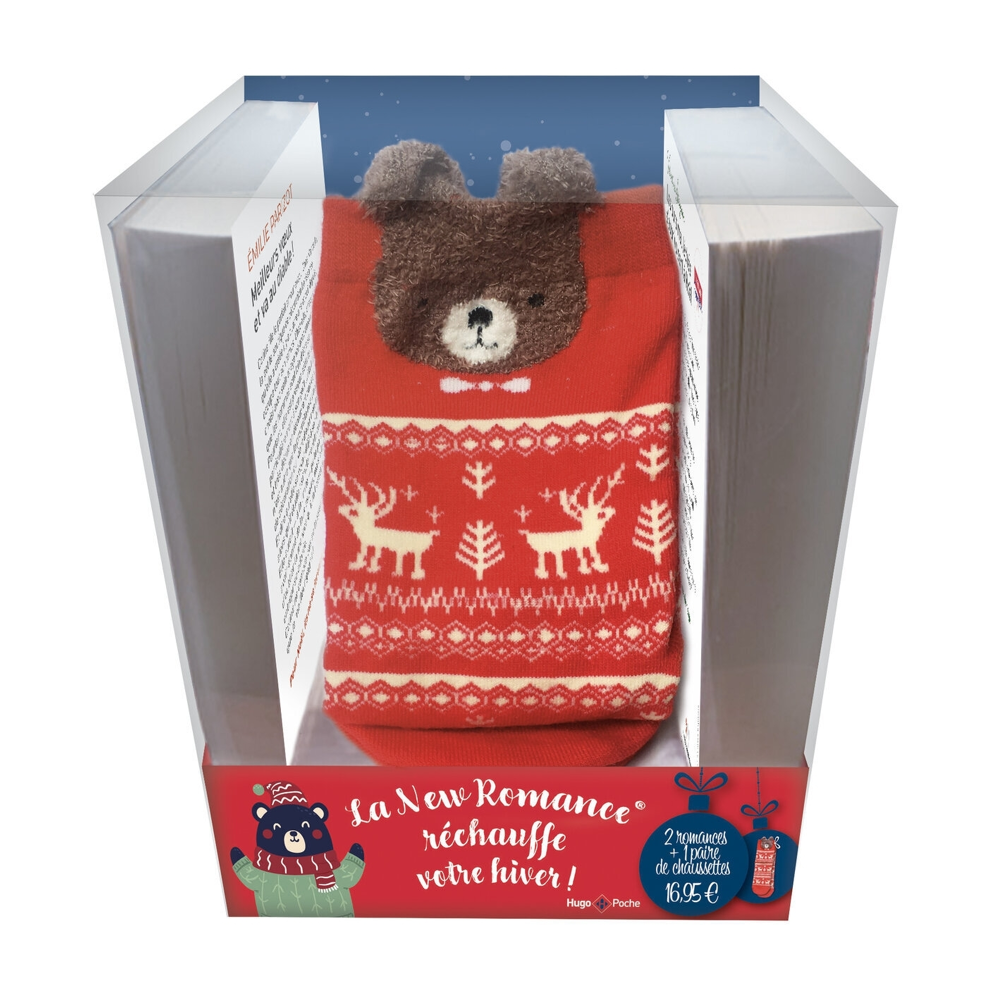 Coffret 1 romances de Noël et des chaussettes ours (Poche)