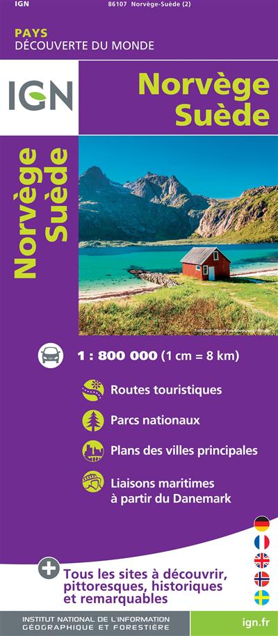 NORVEGE SUEDE (Carte)