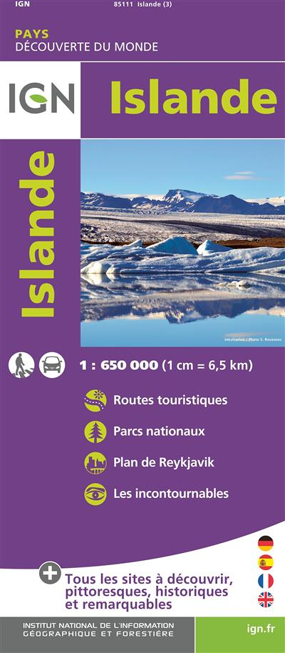 ISLANDE RECTO (Carte)