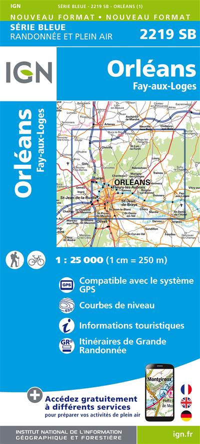 2219SB ORLEANS JARGEAU (Carte)