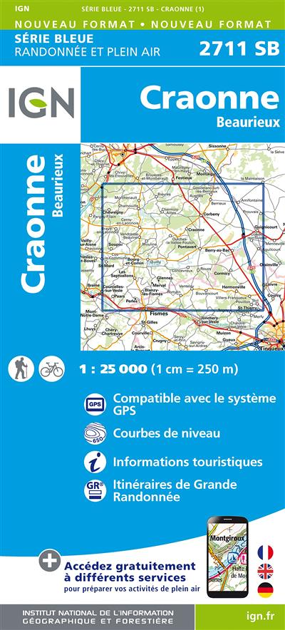 2711SB CRAONNE BEAURIEUX (Carte)