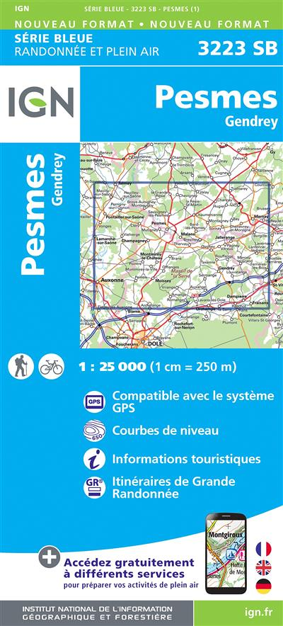 3223SB PESMES-GENDREY (Carte)