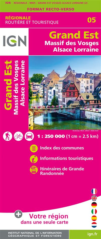 NR05 GRAND EST MASSIF DES VOSGES ALSACE LORRAINE (Broché)