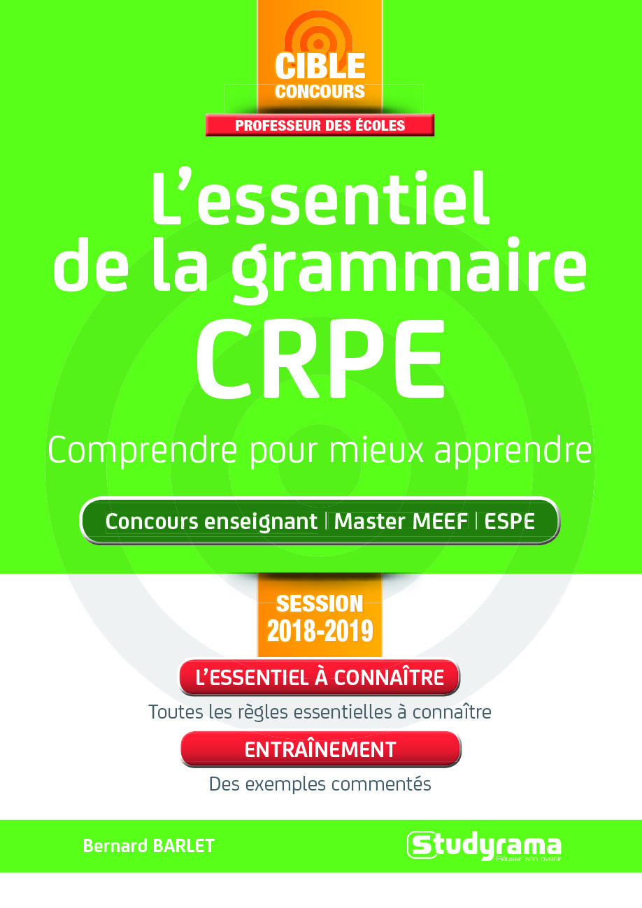 L'essentiel de la grammaire crpe - Comprendre pour mieux apprendre (Broché)