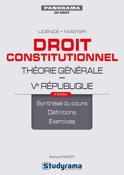 Droit constitutionnel - Théorie générale : Ve Réépublique 9e édition (Broché)