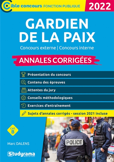 Gardien de la paix – Annales corrigées - 2022 (Broché)