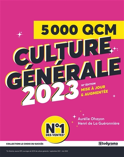 5000 QCM de culture générale 2022-2023 (Broché)