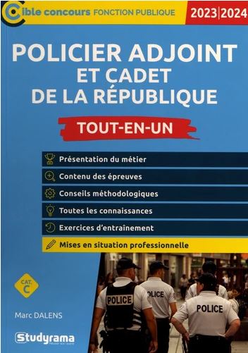 Policier adjoint et cadet de la République – Tout-en-un (Catégorie C – Concours 2023) (Broché)