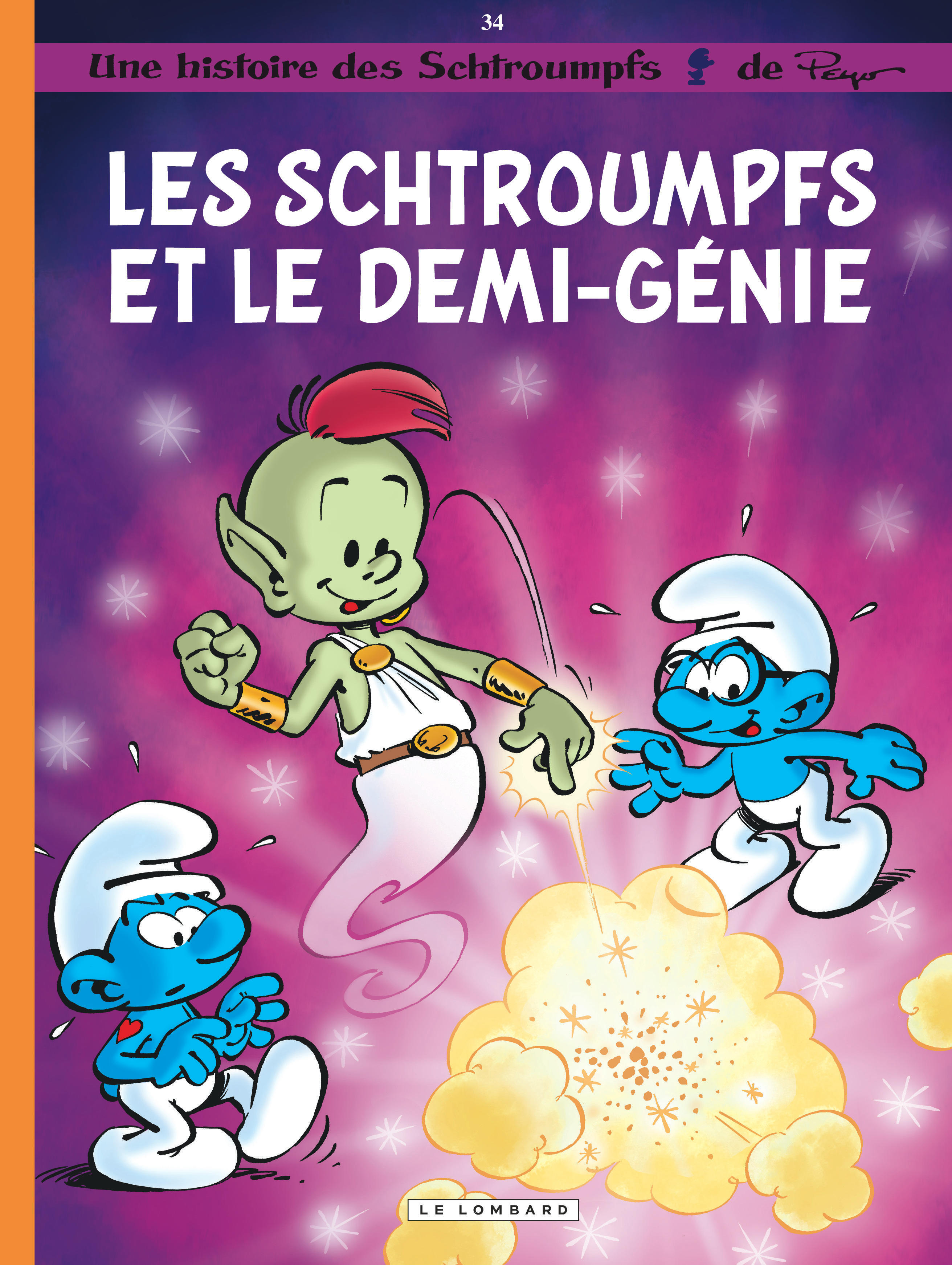 Les Schtroumpfs Lombard - Tome 34 - Les Schtroumpfs et le demi-génie (BD)