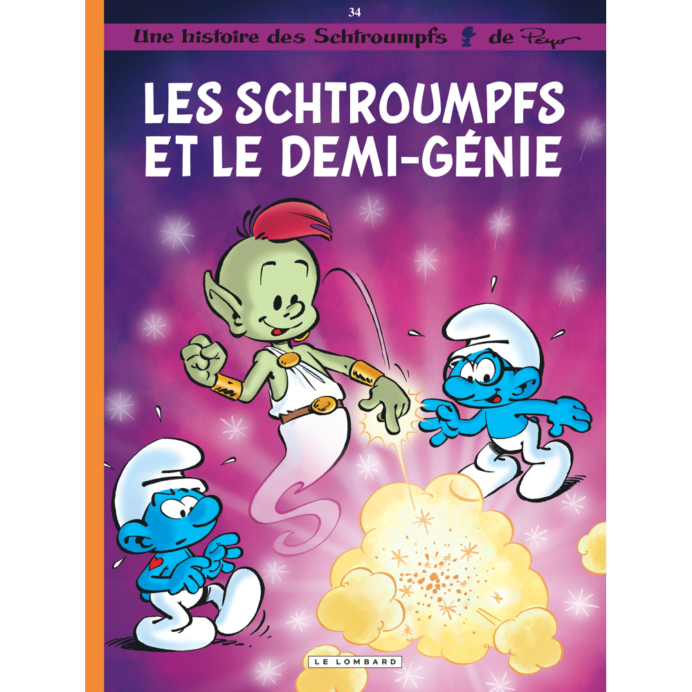 Les Schtroumpfs Lombard - Tome 34 - Les Schtroumpfs et le demi-génie (BD)