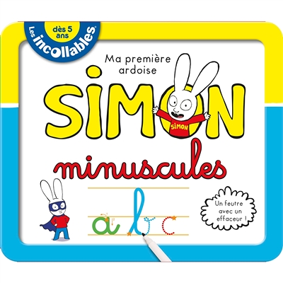 Les Incollables - Ardoises effacables Simon - Minuscules (Cartonné)