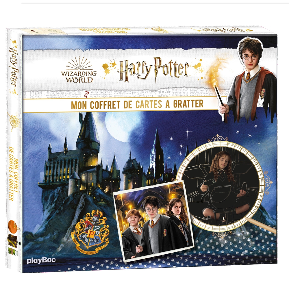 Harry Potter Mon coffret cartes à gratter et à colorier (Coffret)