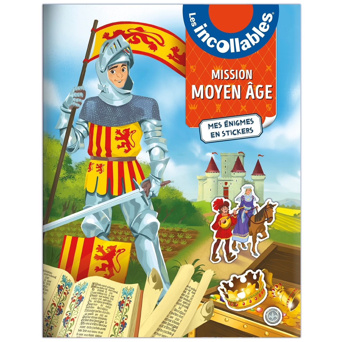 Les Incollables - Mission Moyen Âge - Mes énigmes en stickers - Mes énigmes à stickers (Broché)