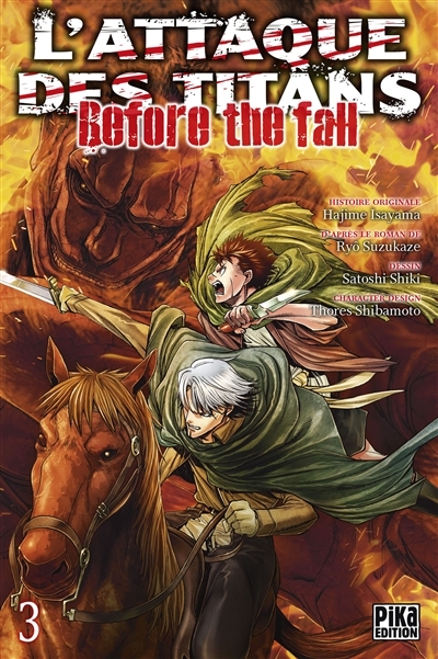 L'attaque des titans - Tome 3 : before the fall (Manga)