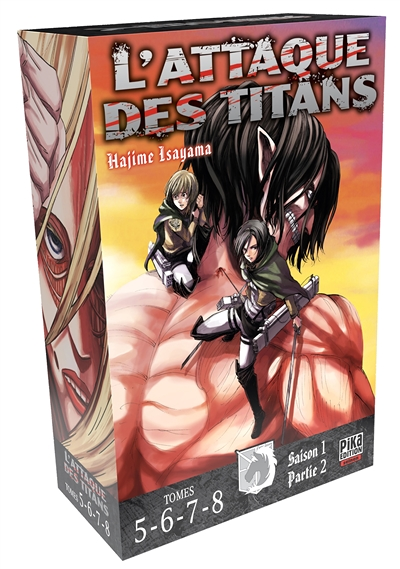L'Attaque des Titans Coffret Tome 5 à Tome 8 - Coffret 4 tomes (Manga)