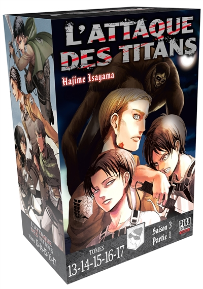 L'Attaque des Titans Coffret Tome 13 à Tome 17 - Coffret 5 tomes (Manga)