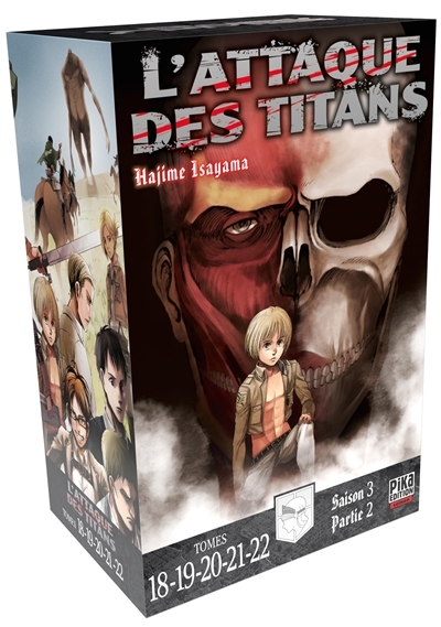 L'Attaque des Titans Coffret Tome 18 à Tome 22 - Coffret 5 tomes (Manga)