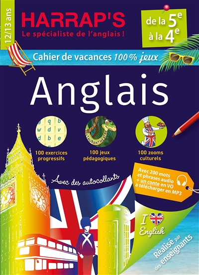 Harrap's cahier de vacances Anglais 5ème (Broché)