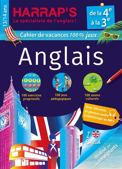 Harrap's cahier de vacances Anglais 4ème (Broché)