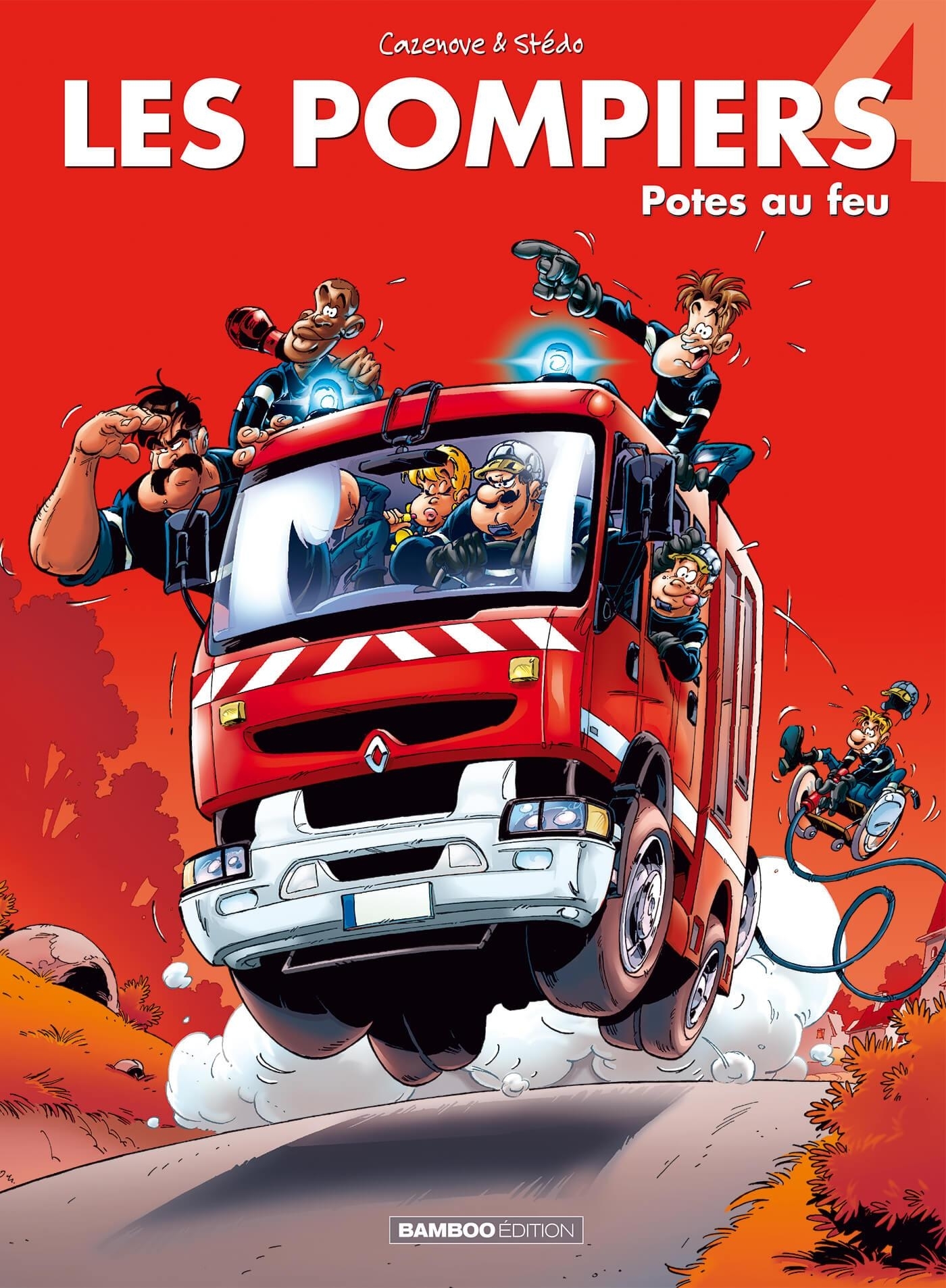Les Pompiers - Tome 4 - top humour 2023 - Potes au feu (BD)
