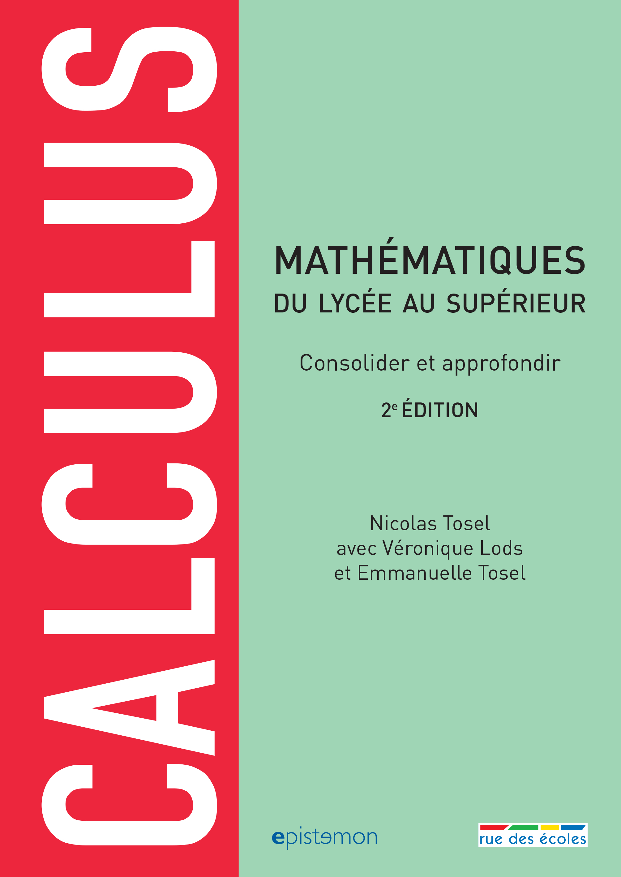 Calculus - Mathématiques du lycée au supérieur - Consolider et approfondir (Broché)