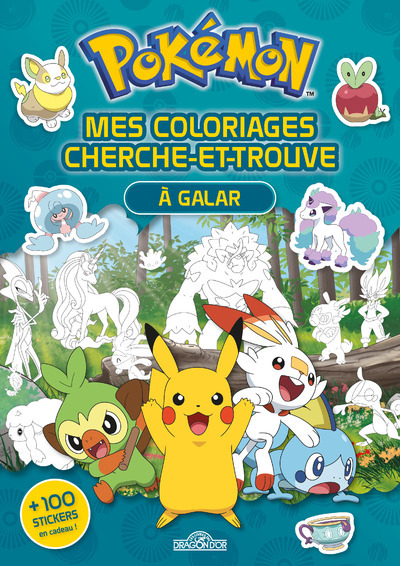 Pokémon - Mes coloriages cherche-et-trouve à Galar (Jeunesse)